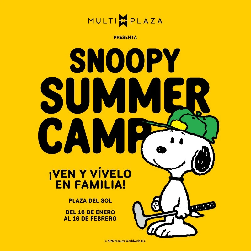 Snoopy Summer Camp llega a Multiplaza 🐾
