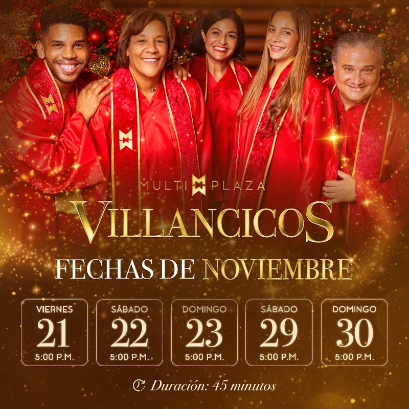 La alegría navideña se escucha en Multiplaza.