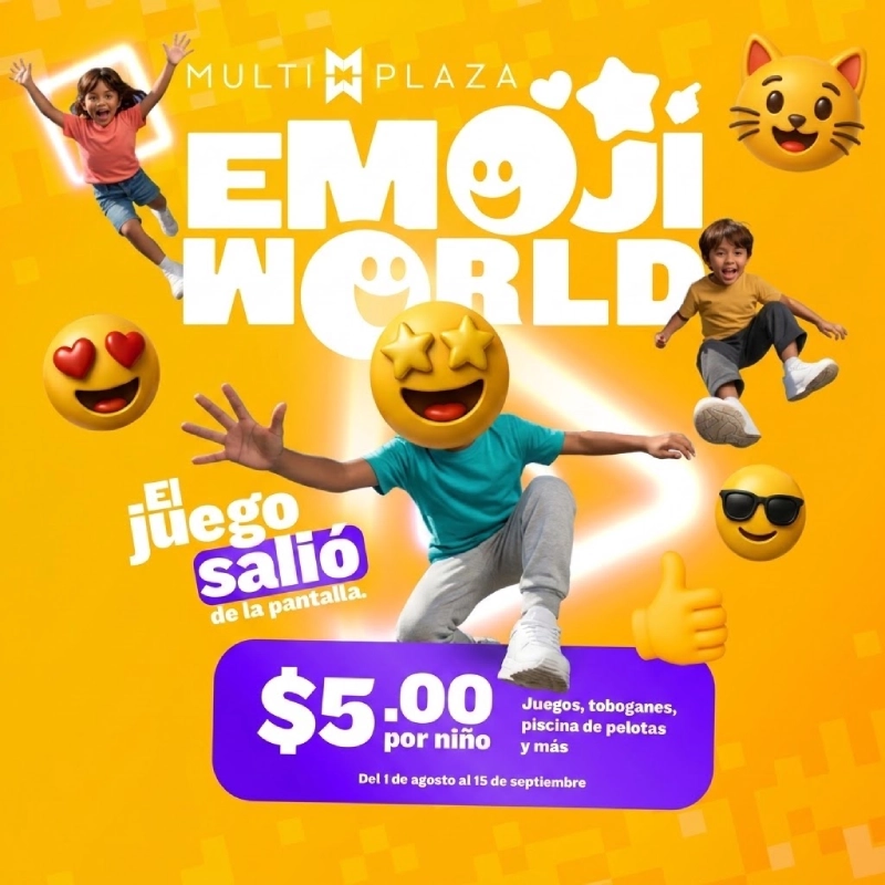 ¡Emojiworld llegó a Multiplaza! 🤩